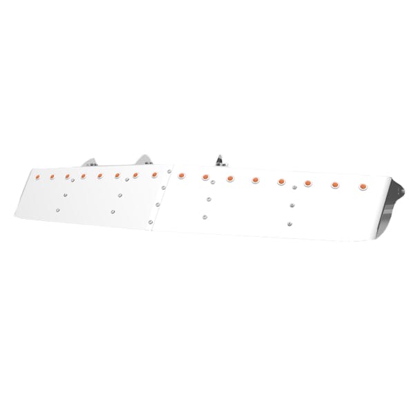 Kenworth 12" Drop Visor For Curved Windshields White Background