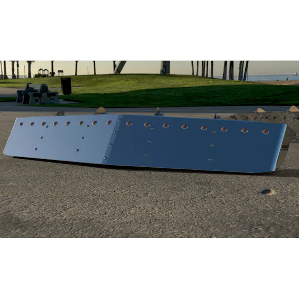 Kenworth 12" Drop Visor For Curved Windshields