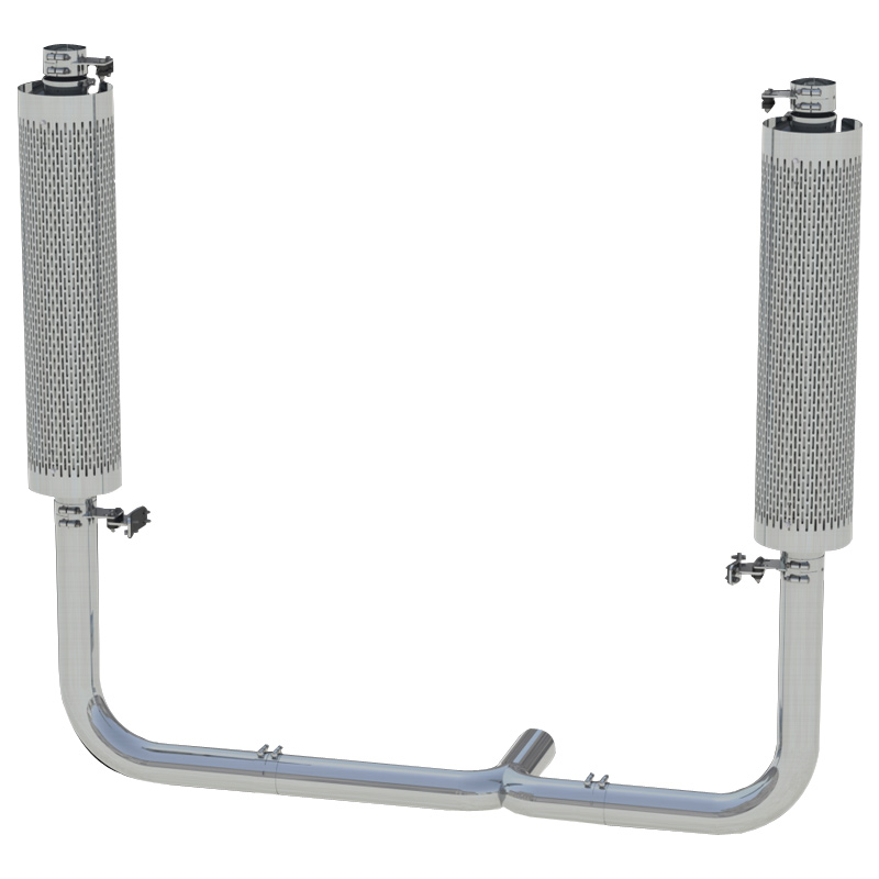 Chrome Exhaust Kit for Peterbilt 359/379/389 Gliders