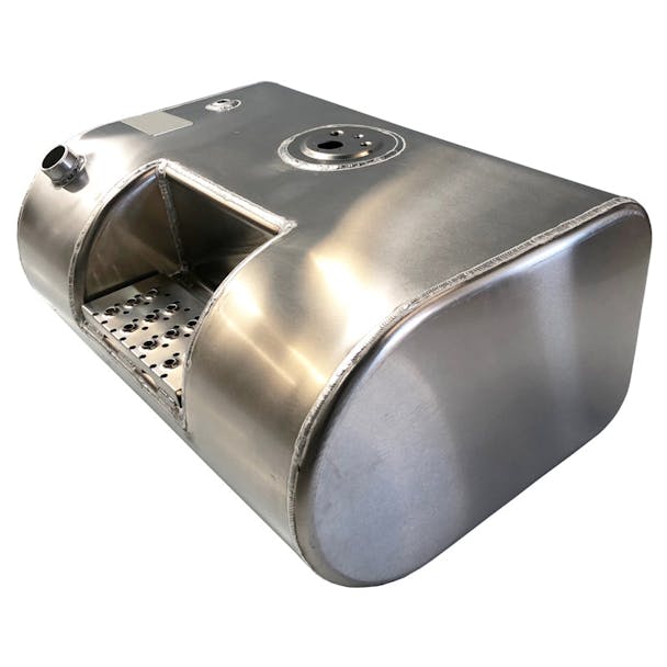 International Ford GMC Aluminum Driver Side Replacement 55 Gallon Fuel Tank Front Fill With Step