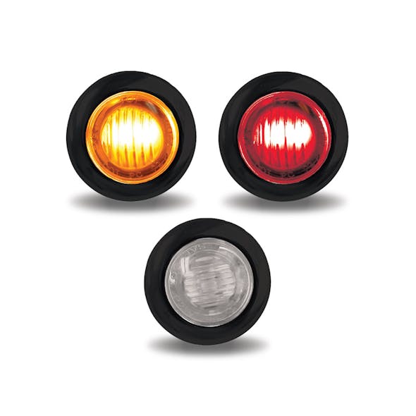 Mini Button 3/4" LED Marker Light With Grommet