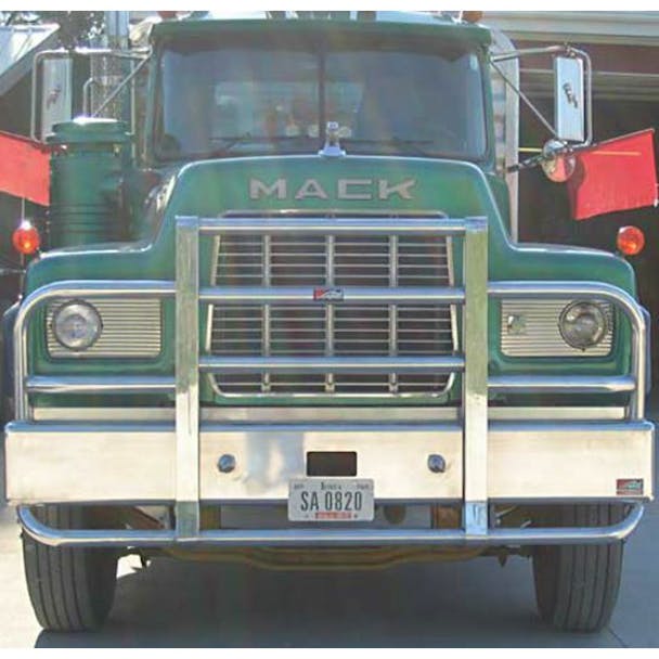 Mack RD Ali Arc Straight Front Bumper Grill Guard