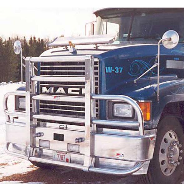 Mack CH Set Forward Axle Ali Arc Curved Front Bumper Grill Guard