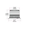 Class 1 Beacon Medium Profile LED Warning Light Dimensions