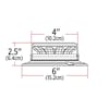 Class 1 Beacon Low Profile LED Warning Light - Dimensions