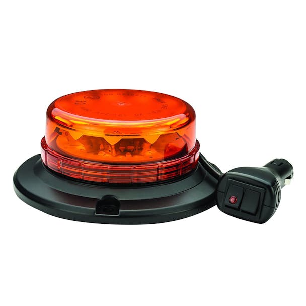 Class 1 Beacon Low Profile LED Warning Light w/ Cigarette Plug & Dual Switch