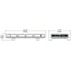Class 1 14" Class LED Warning Light Bar - Dimensions
