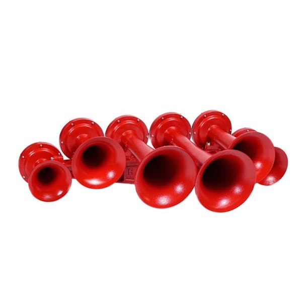 Six Trumpet Cast Aluminum Authentic Train Horn