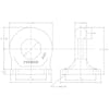 300 300HD Bolt-On Lunette Ring Drawbar Eye (Dimensions)
