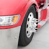 Chrome Plastic 33mm Push On Super Spike Nut Covers - On Truck