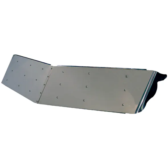Peterbilt 330 335 379 389 14" Drop Visor With Cab Mounted Mirrors
