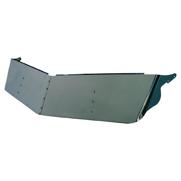Peterbilt 330 335 379 389 13" Drop Visor With Cab Mounted Mirrors