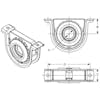 Drive Shaft Center Support Bearing 25-210121-1X Diagram
