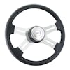 Classic Polyurethane 16" Steering Wheel (Chrome Horn Button)
