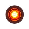 1 LED Mini Clearance Marker Light With Rubber Grommet - Amber/Amber On