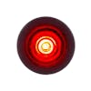 1 LED Mini Clearance Marker Light With Rubber Grommet - Red/Red On