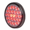 4" 24 Pearl LED Light STT Clearance Red Smoke Lens Side View