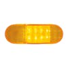 8 Amber SMD LED Mid Trailer Turn Signal Light Top Down View On