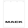 Mack Logo Mud Flap 24" x 30" - White With Black Logo