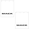 Mack Logo Mud Flap 24" x 30" - White With Black Logo (Pair)