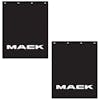 Mack Logo Mud Flap 24" x 30" - Black With White Logo (Pair)