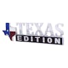 Chrome Plated Plastic Texas Edition Accent Emblem Side View