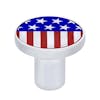 Chrome US Flag Emblem Air Valve Knob