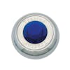 Chrome Tractor Trailer Air Brake Knob With Colored Diamond - Blue