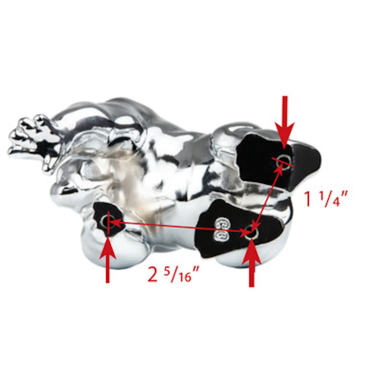 Chrome Gorilla King Hood Ornament By Grand General | Raney's