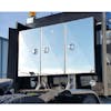 Stainless Steel Door Enclosed Headache Rack - On Truck