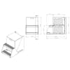 Aluminum Diamond Plate Battery Box - 66292 Drawing