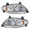 International LT Competition Series Chrome LED Projector Headlight With Turn Signal Position And Running Light - Both Sides Off