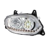 International LT Competition Series Chrome LED Projector Headlight With Turn Signal Position And Running Light - Passenger Side Off