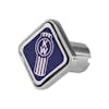 Kenworth Logo Tractor Trailer Air Brake Knob (Square; Blue)