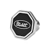 Peterbilt Oval Logo Tractor Trailer Air Brake Knob (Black, Octagon)