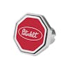 Peterbilt Oval Logo Tractor Trailer Air Brake Knob (Red, Octagon)