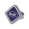Peterbilt Oval Logo Tractor Trailer Air Brake Knob (Blue, Square)