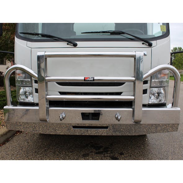 Isuzu N-Series COE Ali Arc Angled Bumper Grill Guard