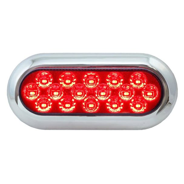 16 LED Surface Mount Stop Tail Turn Brake Light - On