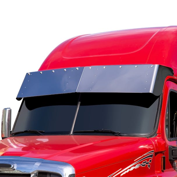 Freightliner Cascadia 18" Drop Visor W/ Optional 3/4" LED Lights