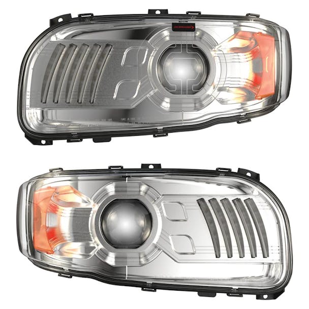 JW Speaker Peterbilt 388 389 367 567 Full LED Model 9600 Chrome Headlight - Default