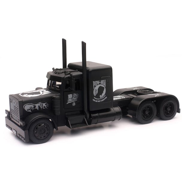 Peterbilt 379 Blacked Out With POWMIA Logos Replica