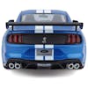 2020 Mustang Shelby GT 500 Blue With White Racing Stripes Rear View