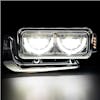 Peterbilt 359 367 379 389 567 589 LED Headlight Assembly with Half Moon DRL Feature and Custom Mounting Arm - On