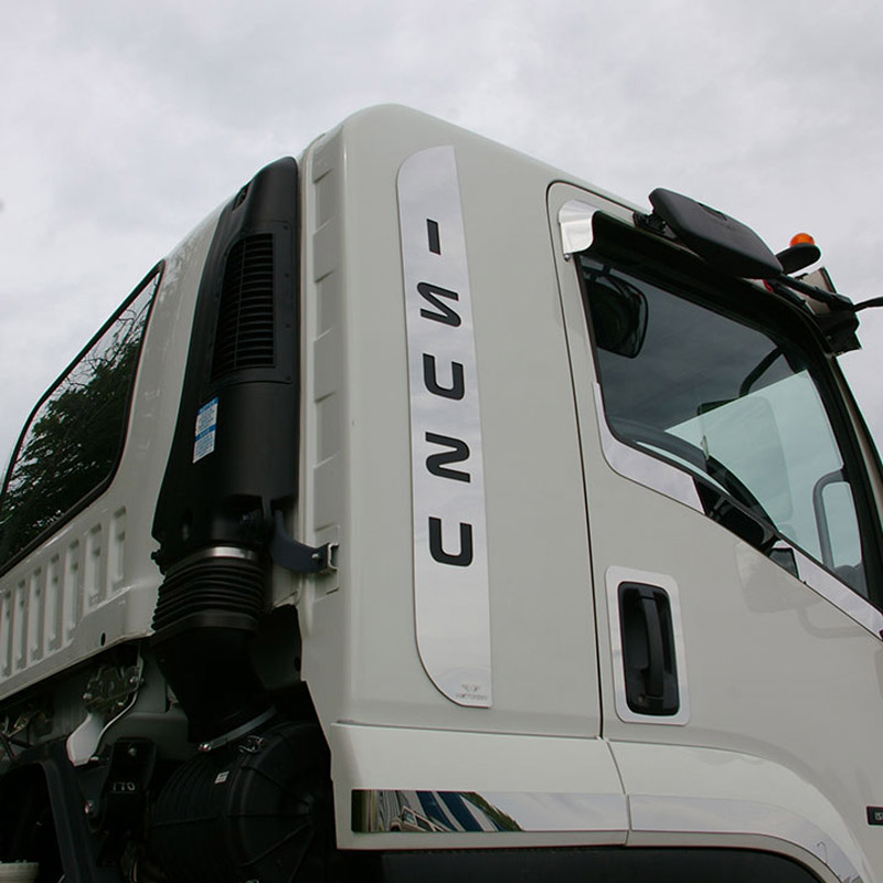 Isuzu FTR Stainless Steel Extended Cab Trim - Raney's Truck Parts