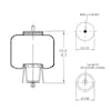 Link Mack Cabin Air Spring 1101A060 21128980 - Dimensions