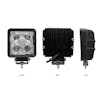 4.5" Square High Powered Stellar Series Spot LED Work Light Sides