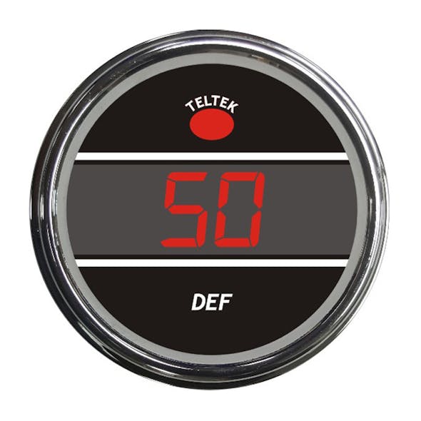 Truck Diesel Emission Fluid Level Smart Teltek Gauge Red