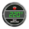 Truck Rear Axle Temperature Smart Teltek Gauge Green