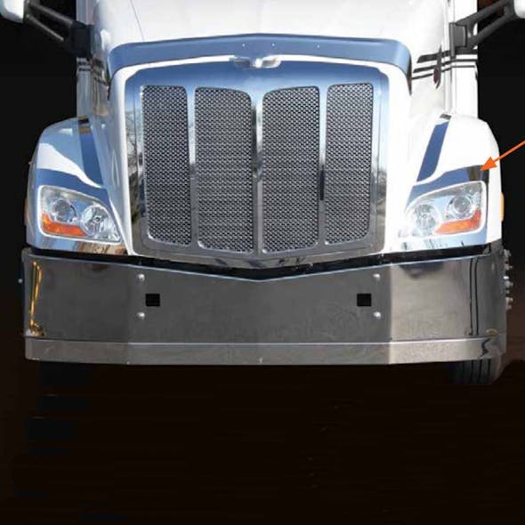 Peterbilt 579 Fender Guards (Installed)